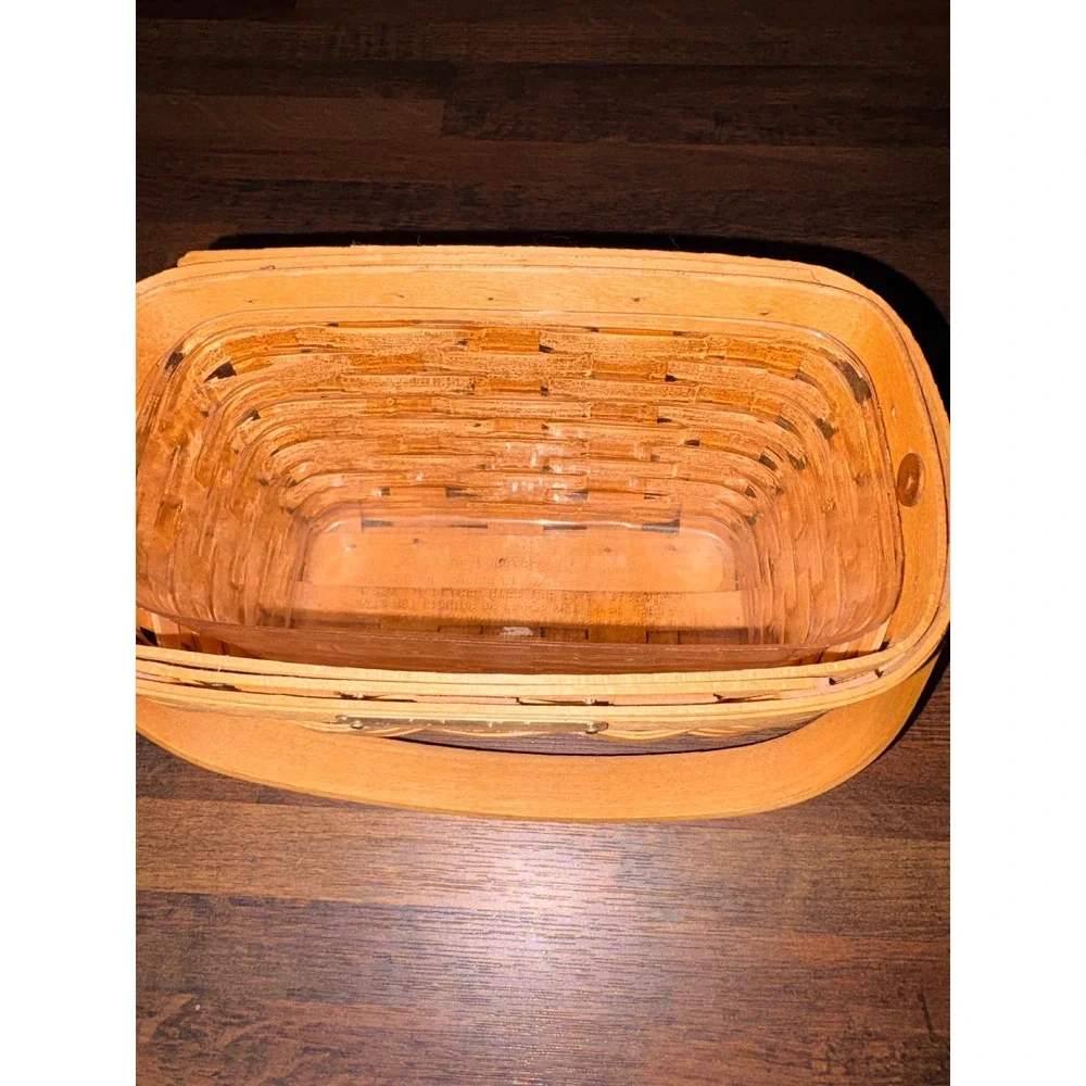 Longaberger 1998 Edition Dresden‎ Tour Basket II with Liner Handwoven signed